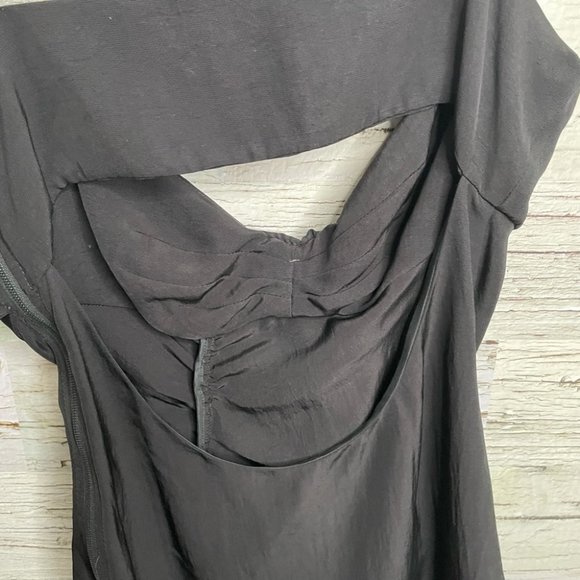 Prada black blouse bow top size 40 /6 - Picture 7 of 12